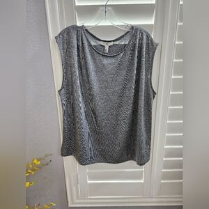 Halston Silver Top Size L